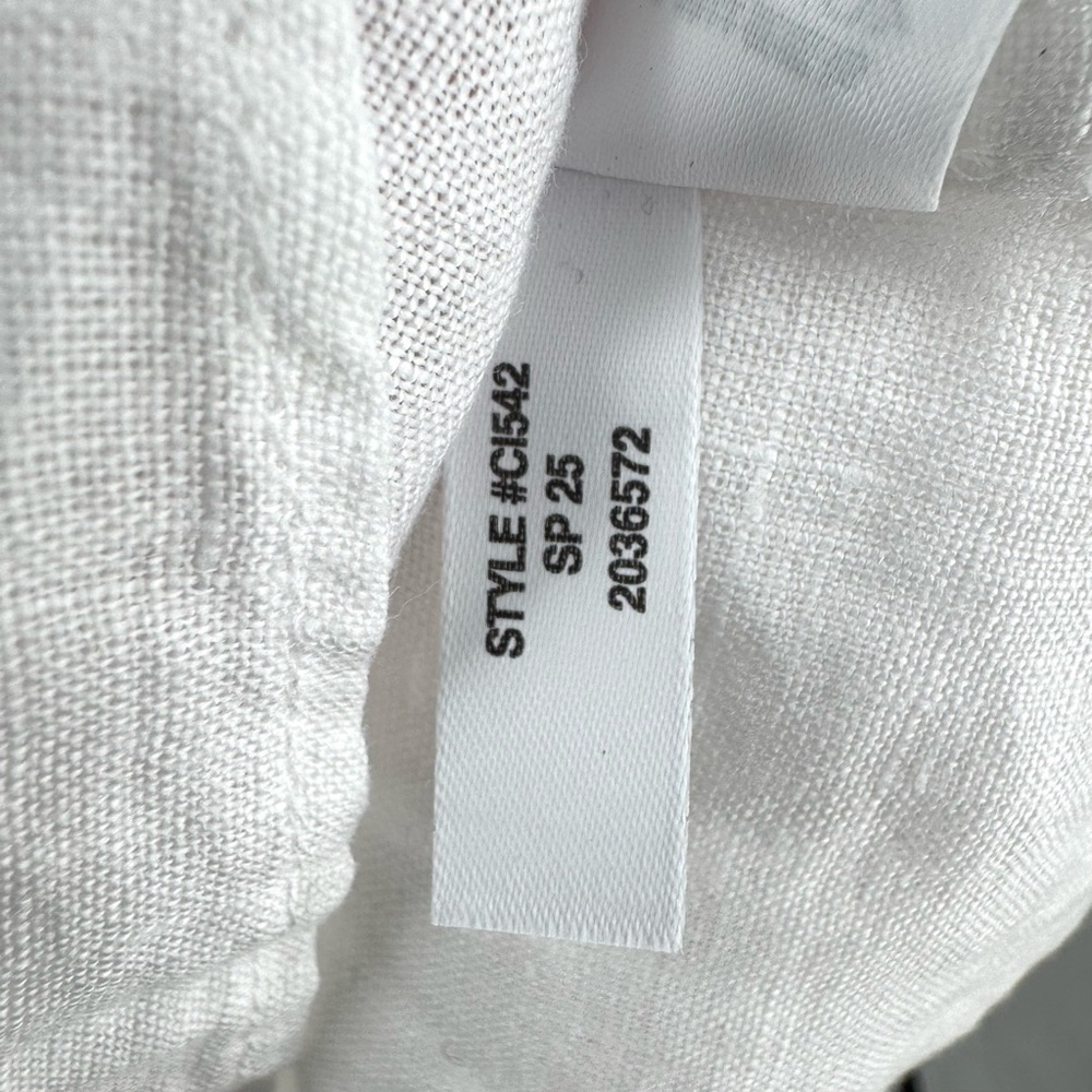 J. Crew White Linen Cabana Top Size M NWT - Picture 8 of 14